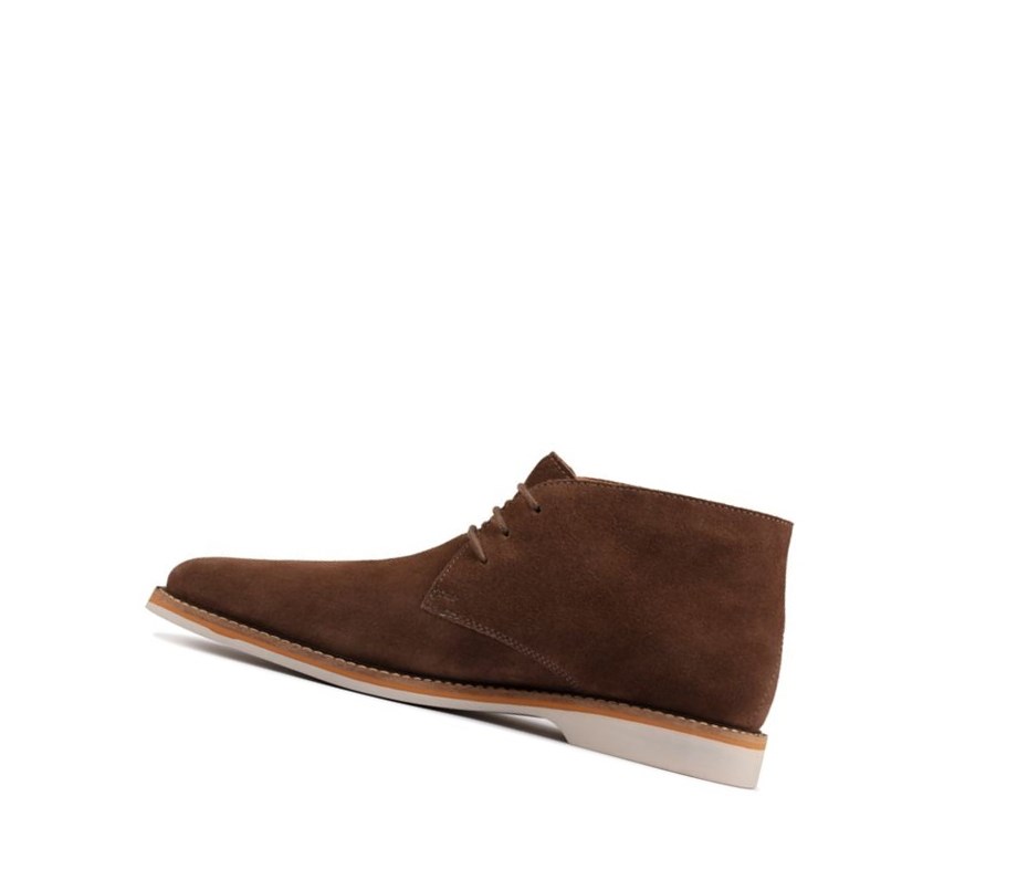 Homme Bottes Du Désert Clarks Atticus Limit Daim Cuivre - france QDO-05915752