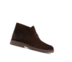 Homme Bottes Du Désert Clarks Legere Daim Marron Foncé - france IEB-03634298