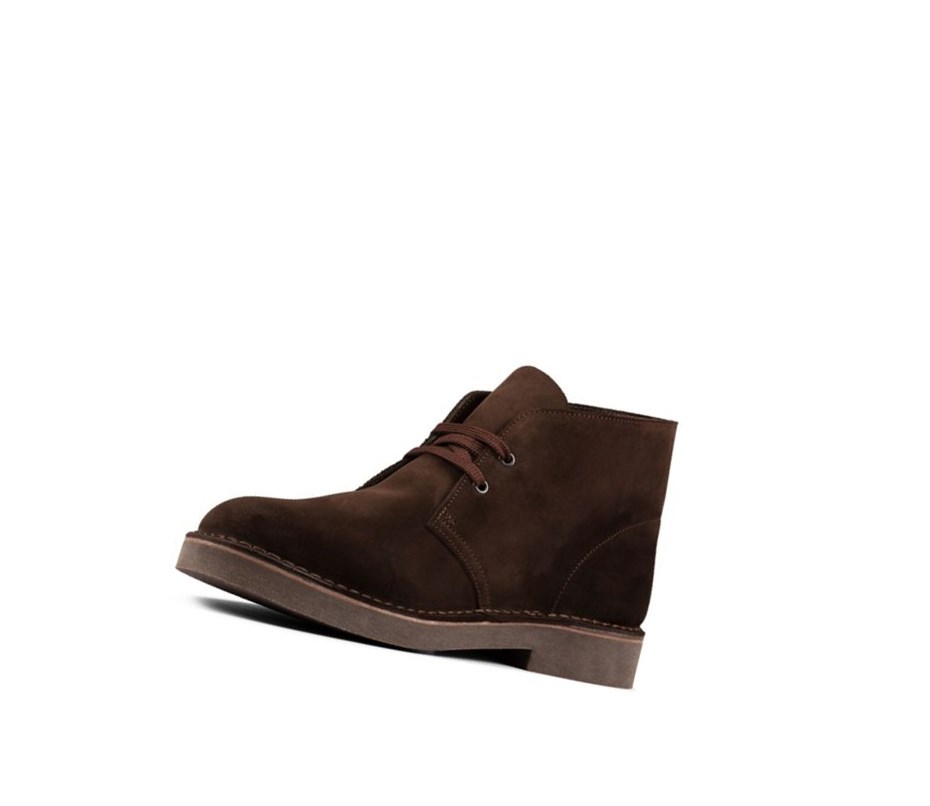 Homme Bottes Du Désert Clarks Legere Daim Marron Foncé - france IEB-03634298