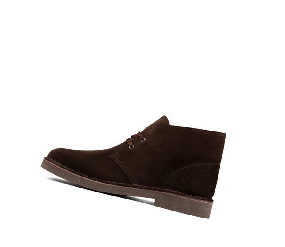 Homme Bottes Du Désert Clarks Legere Daim Marron Foncé - france IEB-03634298