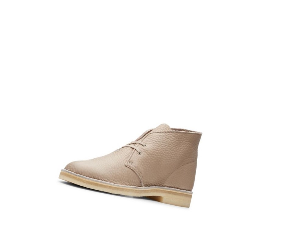 Homme Bottes Du Désert Clarks Originale Cuir Beige - france DYM-78036255