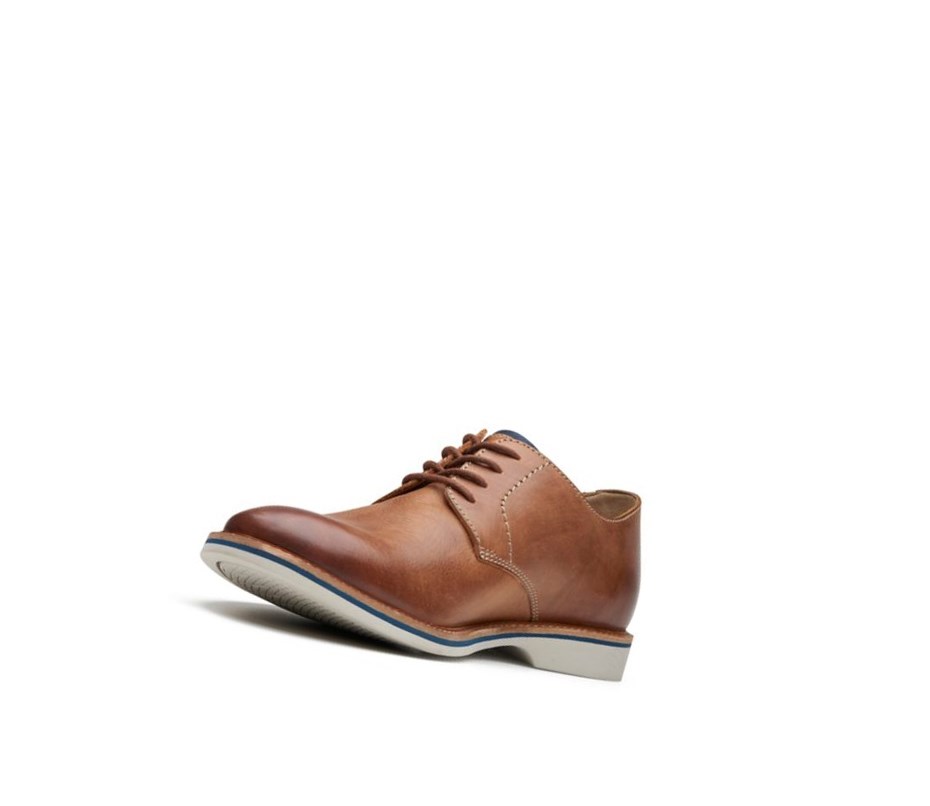 Homme Chaussures Habillées Clarks Atticus Dentelle Cuir Marron - france EYR-13585874