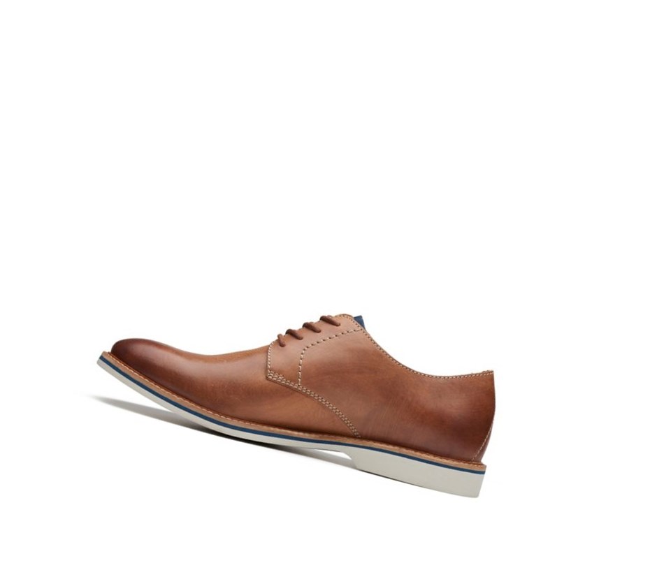 Homme Chaussures Habillées Clarks Atticus Dentelle Cuir Marron - france EYR-13585874