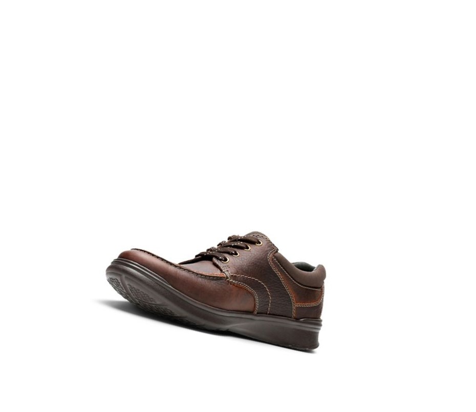 Homme Chaussures Cuir Clarks Cotrell Edge Oily Cuir Larges Fit Marron - france RTE-45590425