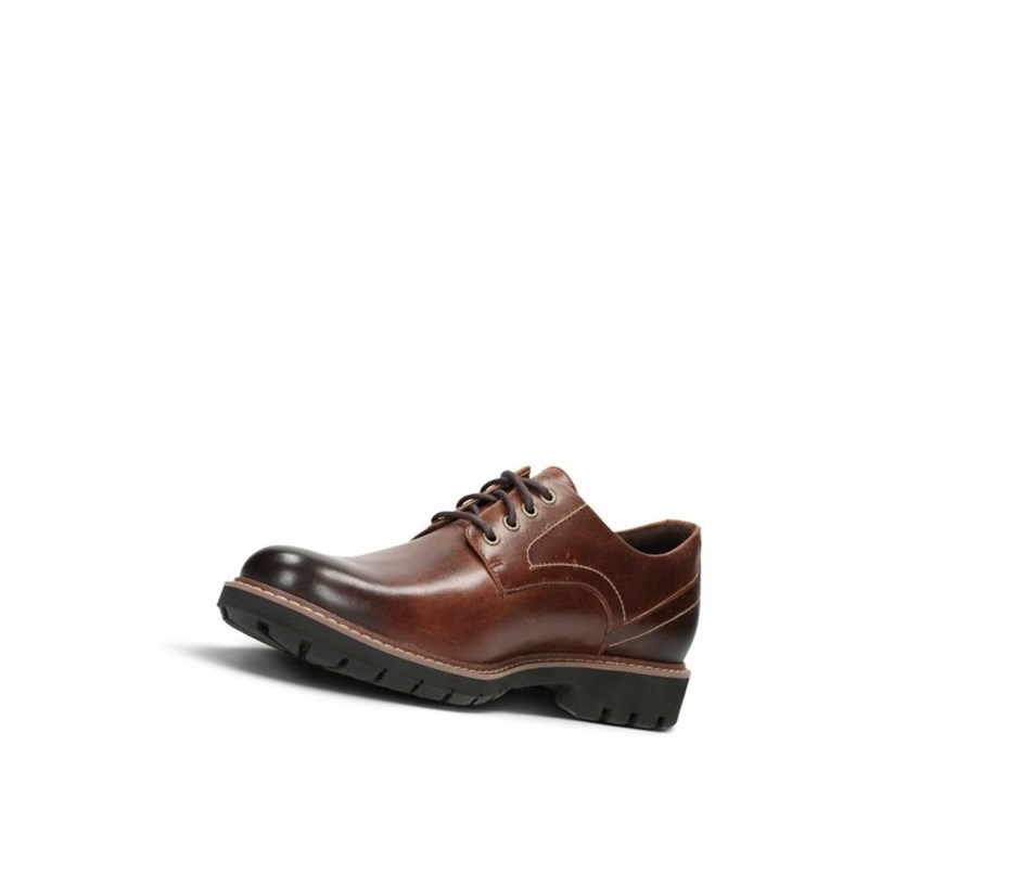 Homme Chaussures Habillées Clarks Batcombe Hall Cuir Marron Foncé - france CZA-06693770