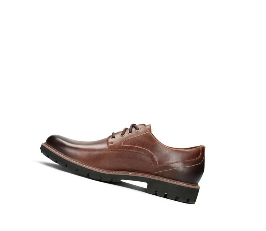 Homme Chaussures Habillées Clarks Batcombe Hall Cuir Marron Foncé - france CZA-06693770