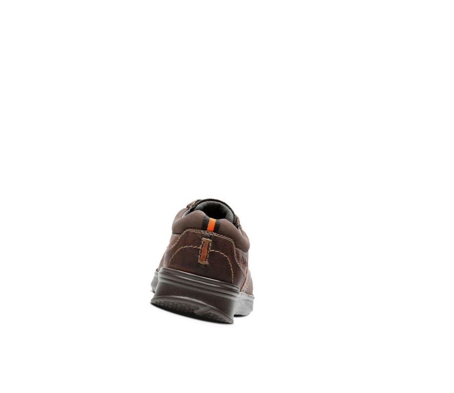 Homme Chaussures Cuir Clarks Cotrell Edge Oily Cuir Larges Fit Marron - france RTE-45590425