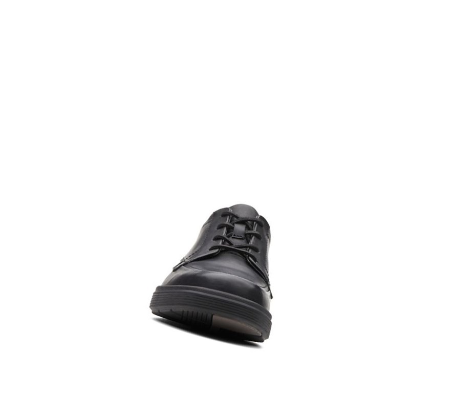 Homme Chaussures Cuir Clarks Un Abode Ease Cuir Larges Fit Noir - france EIY-96414024