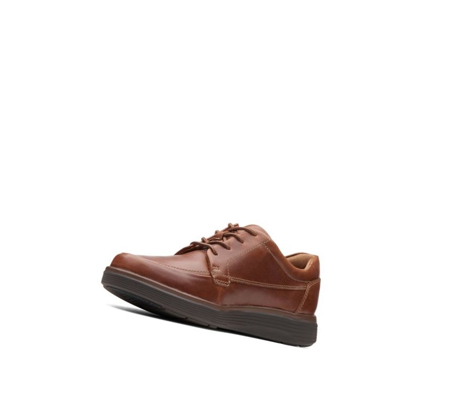 Homme Chaussures Cuir Clarks Un Abode Ease Cuir Larges Fit Marron Foncé - france BAA-93933136