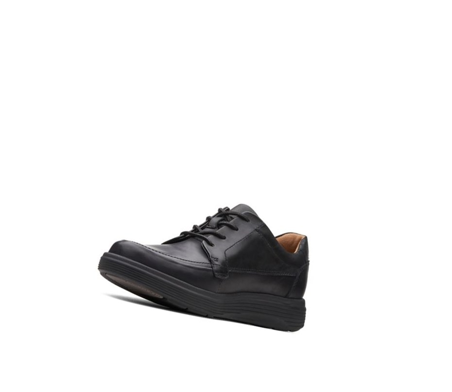 Homme Chaussures Cuir Clarks Un Abode Ease Cuir Larges Fit Noir - france EIY-96414024