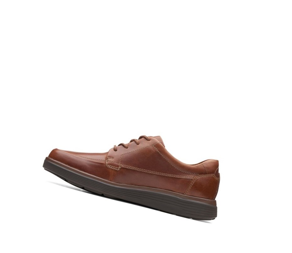 Homme Chaussures Cuir Clarks Un Abode Ease Cuir Larges Fit Marron Foncé - france BAA-93933136