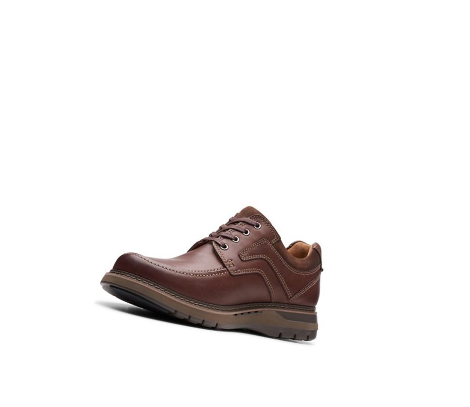 Homme Chaussures Cuir Clarks Un Ramble Dentelle Cuir Larges Fit Marron Foncé - france EYG-70272505