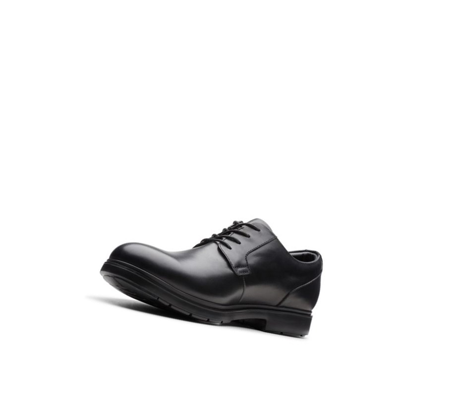 Homme Chaussures Cuir Clarks Un Tailor Go Gore-tex Cuir Larges Fit Noir - france CTT-27038116