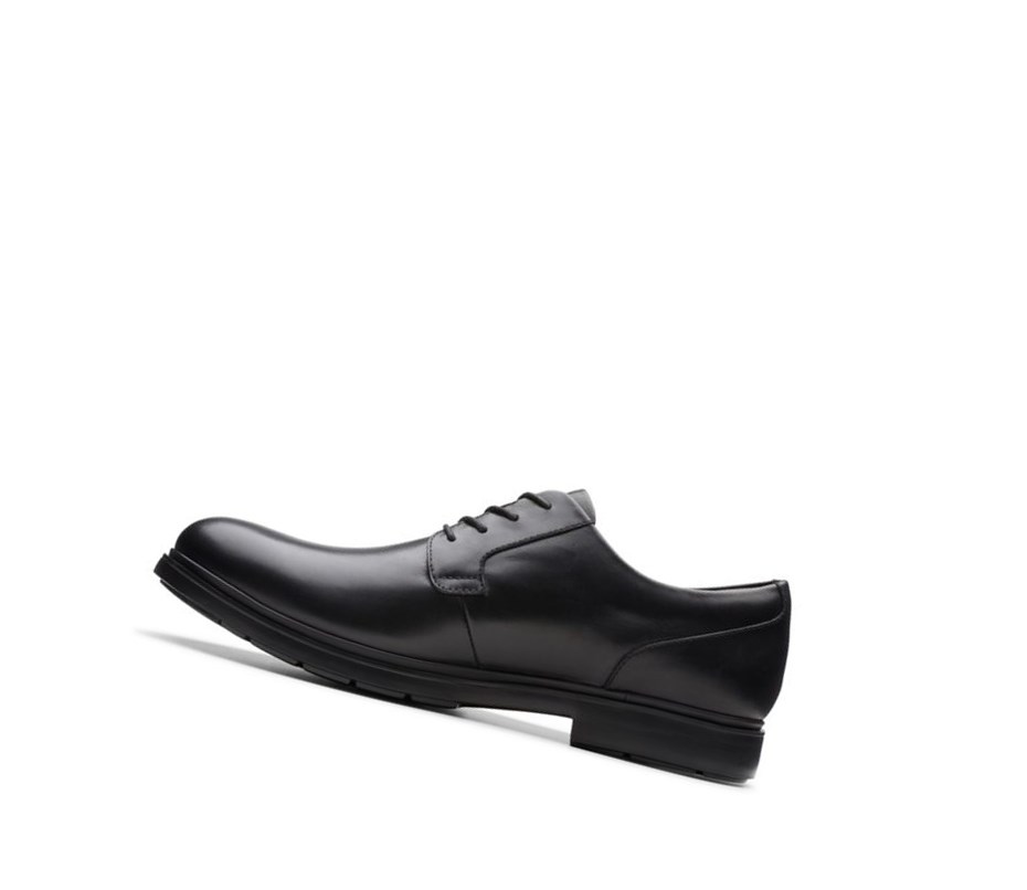 Homme Chaussures Cuir Clarks Un Tailor Go Gore-tex Cuir Larges Fit Noir - france CTT-27038116