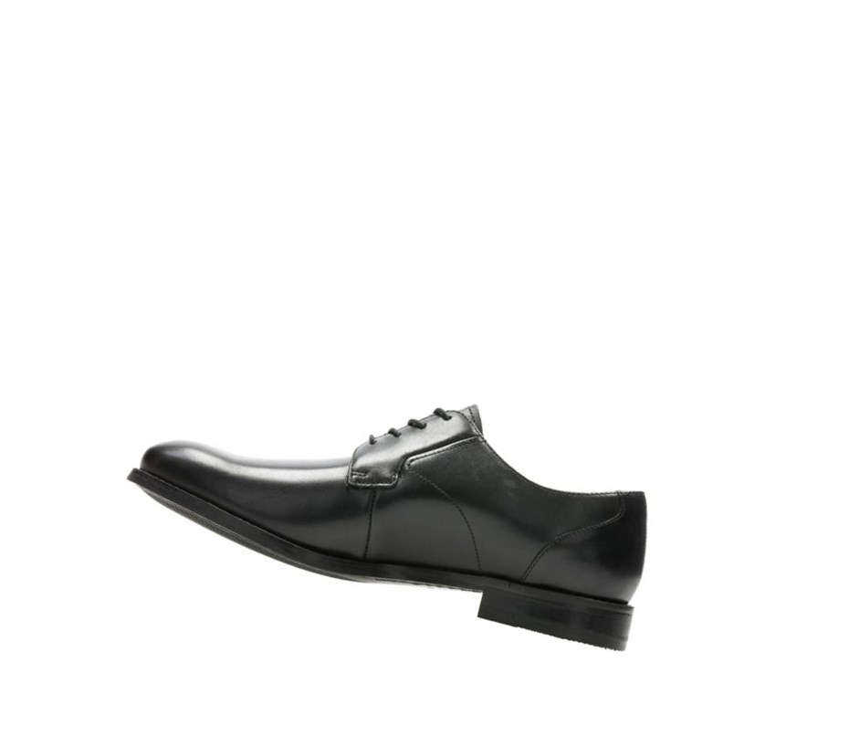 Homme Chaussures Cuir Clarks Edward Plain Cuir Noir - france OOU-70355219