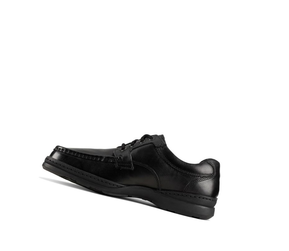 Homme Chaussures Cuir Clarks Line Day Cuir Noir - france XCZ-44170877