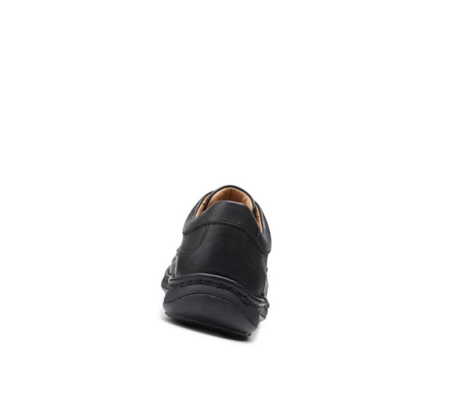 Homme Chaussures Cuir Clarks Nature Three Cuir Noir - france EJR-55591927