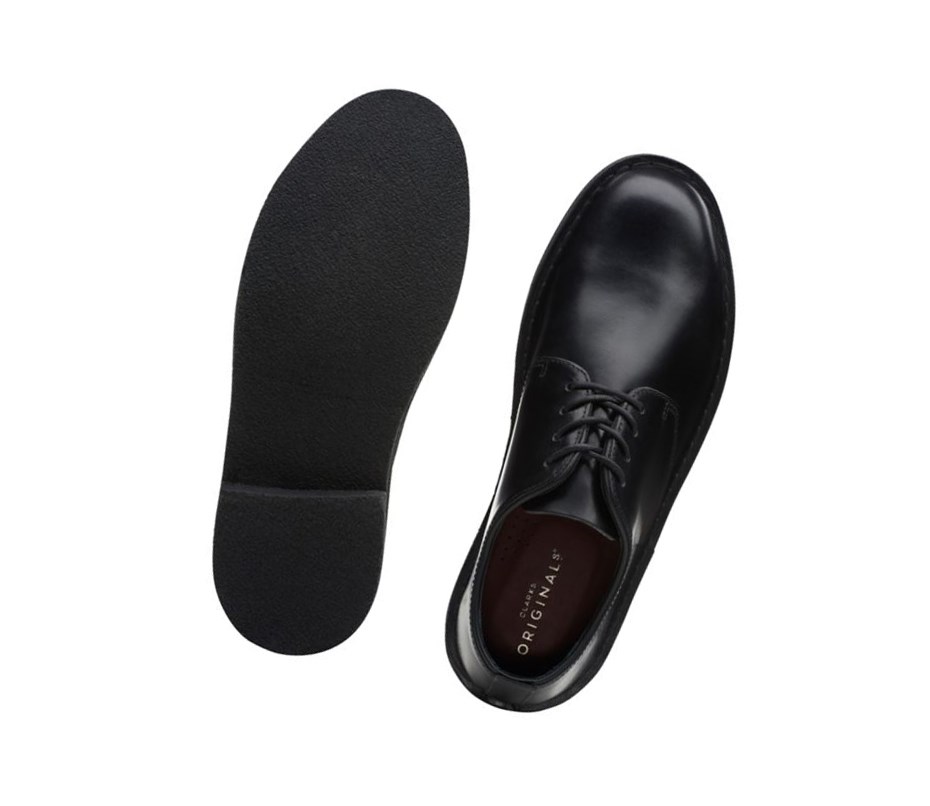 Homme Chaussures Cuir Clarks London Smart Décontractées Polished Cuir Noir - france QQG-41242252