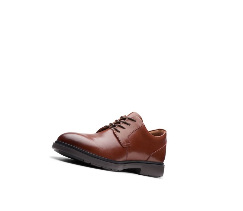 Homme Chaussures Cuir Clarks Un Tailor Tie Cuir Marron - france COU-12280608