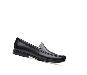 Homme Loafers Clarks Claude Plain Larges Fit Noir - france MBC-14746076