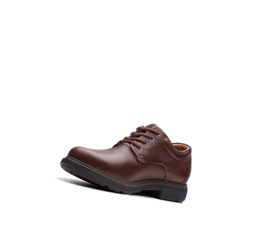 Homme Chaussures Cuir Clarks Un Tread Lo Gore-tex Cuir Marron Foncé - france SWO-98787611