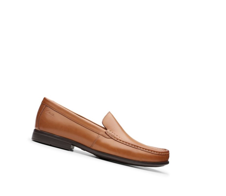 Homme Loafers Clarks Claude Plain Marron - france CJL-01237574