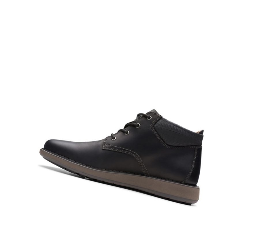 Homme Chaussures Outdoor Clarks Un Larvik Top Cuir Noir - france KPY-20139491