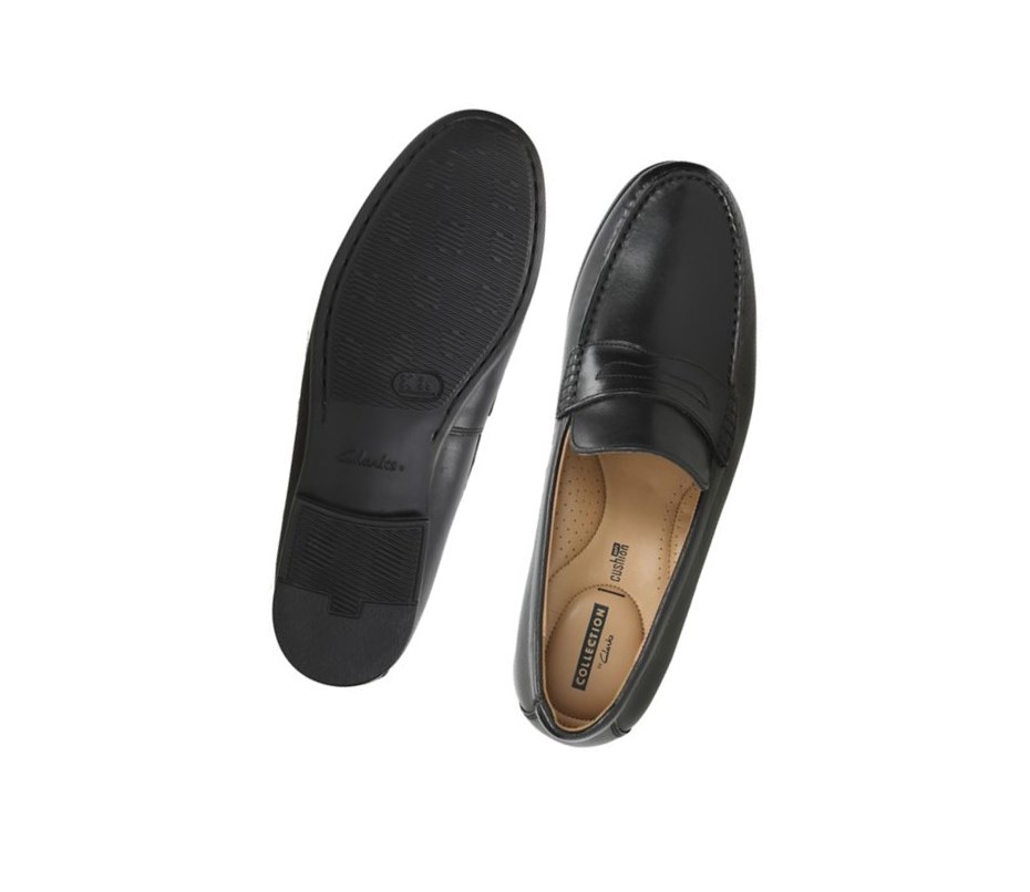 Homme Slip On & Loafers Clarks Claude Lane Noir - france NMX-78989196