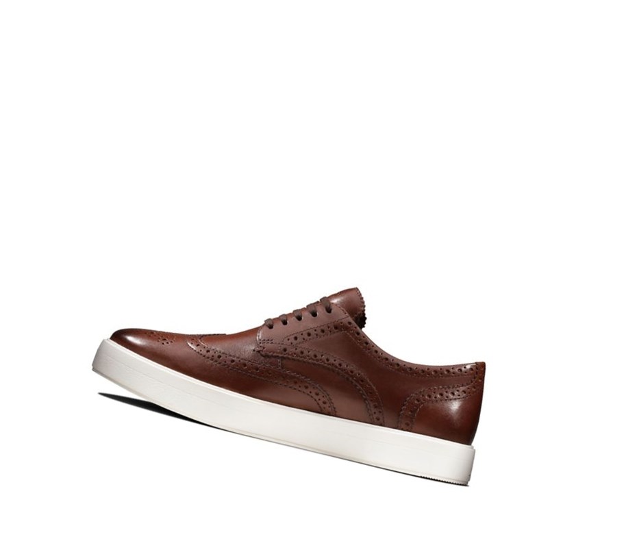 Homme Baskets Clarks Hero Limit Cuir Marron - france DTC-81646170