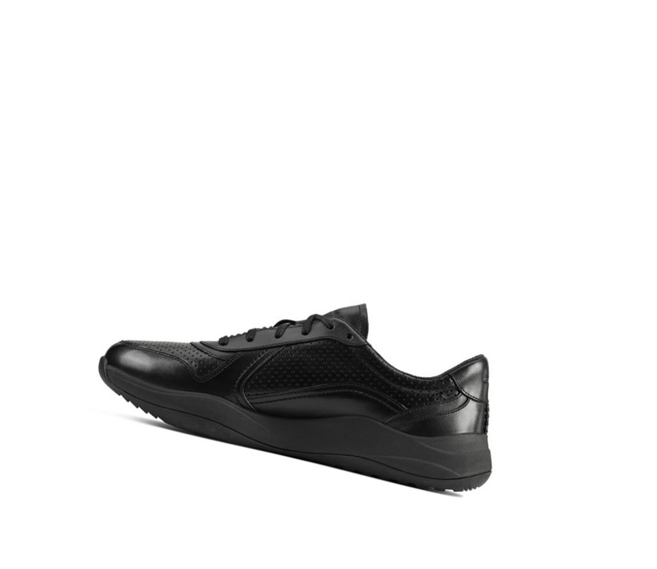 Homme Baskets Clarks Sift Speed Cuir Noir - france LNZ-27818067