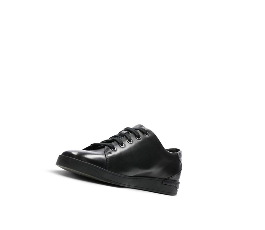 Homme Baskets Clarks Stanway Dentelle Cuir Noir - france DFS-14926911