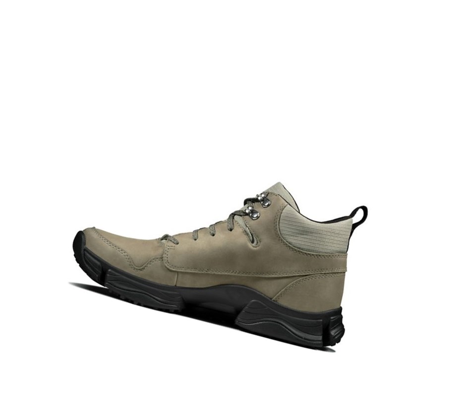 Homme Baskets Clarks Tri Path Hike Textile Vert Olive - france TYK-17228213