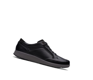 Homme Baskets Clarks Un Trail Form Cuir Noir - france OAL-97723914