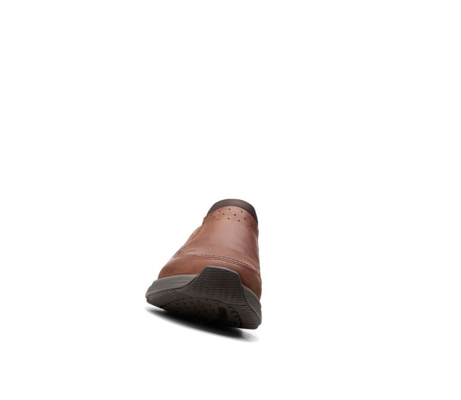 Homme Baskets Clarks Wave 2.0 Edge Oily Cuir Marron - france ADQ-60968487