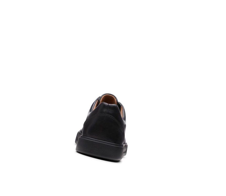 Homme Baskets Clarks Un Costa Dentelle Cuir Noir - france IDE-32057452