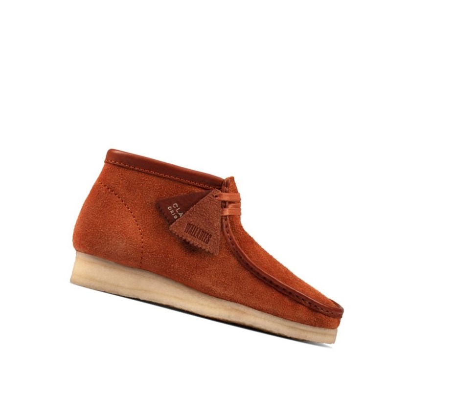 Homme Wallabee Clarks Originale Hairy Daim Marron - france GYF-72904233