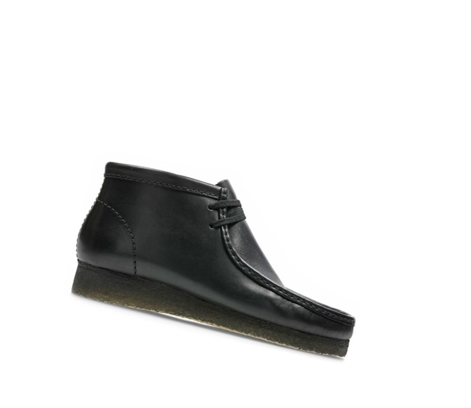 Homme Wallabee Clarks Originale Cuir Noir - france BQO-37352020