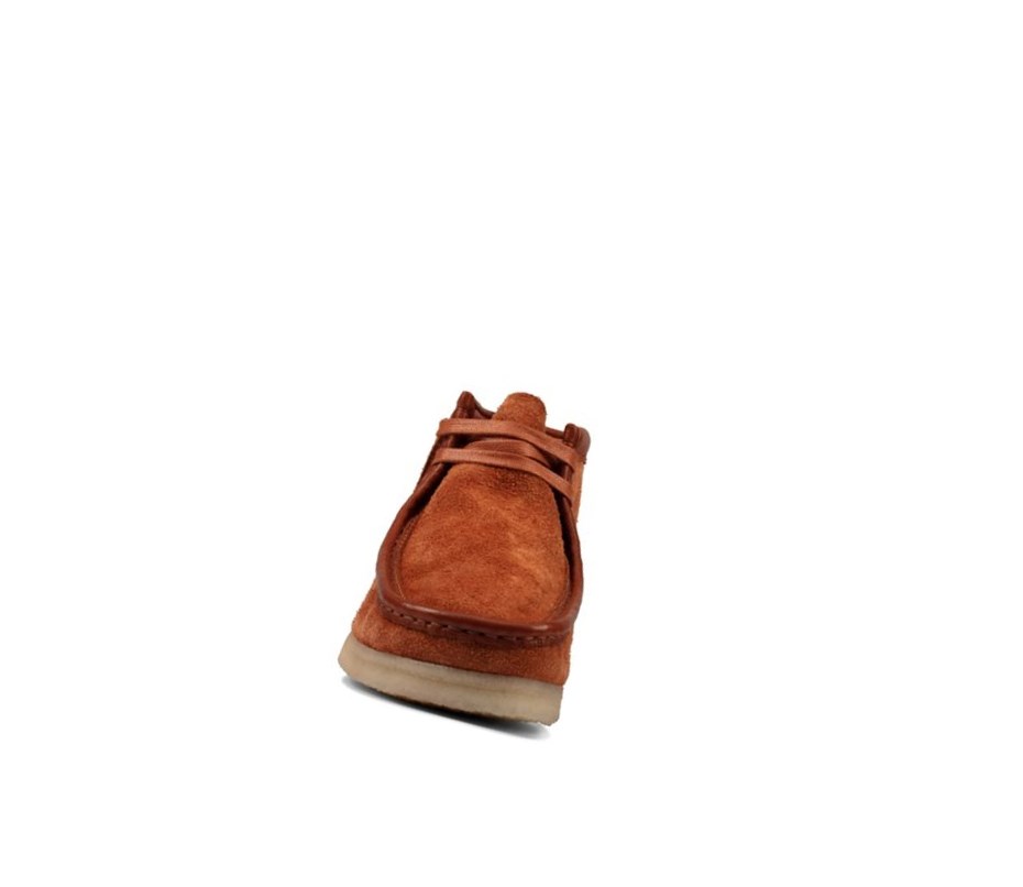 Homme Wallabee Clarks Originale Hairy Daim Marron - france GYF-72904233