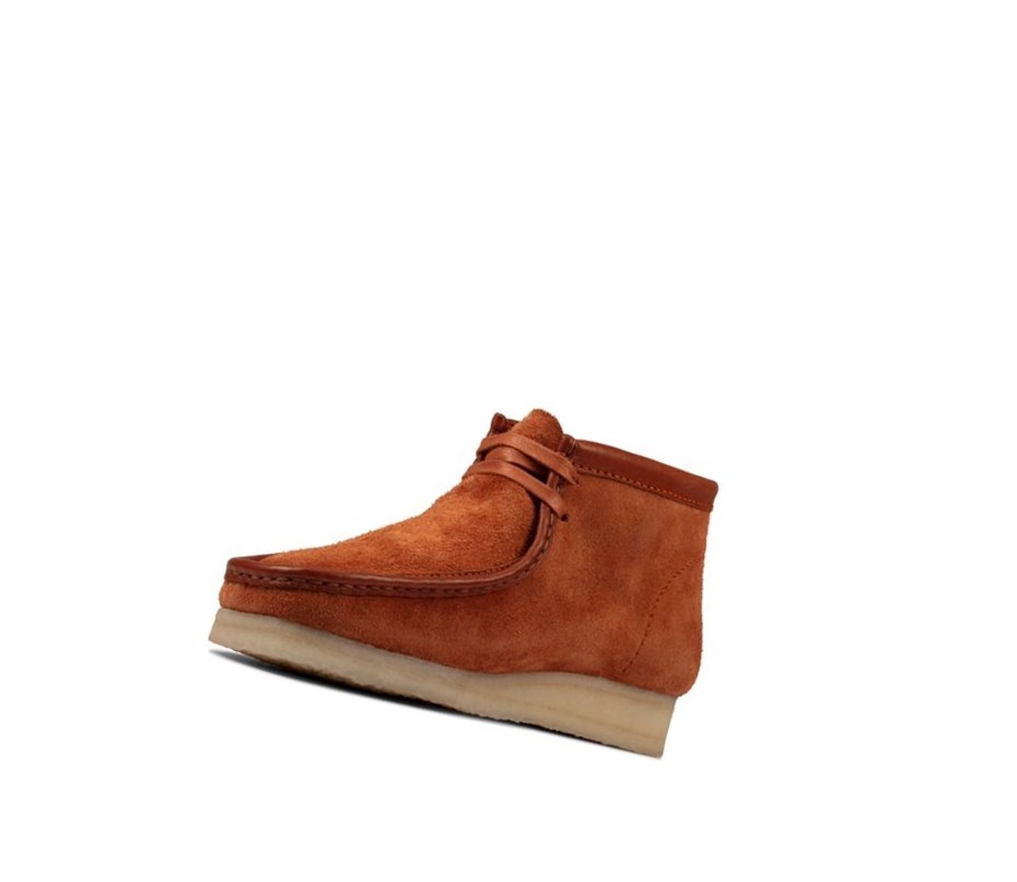 Homme Wallabee Clarks Originale Hairy Daim Marron - france GYF-72904233