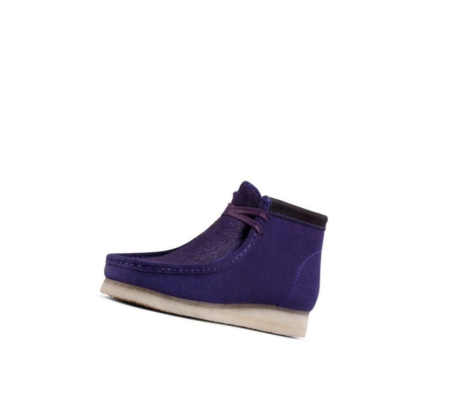 Homme Wallabee Clarks Originale Cuir Violette - france UTC-62048820