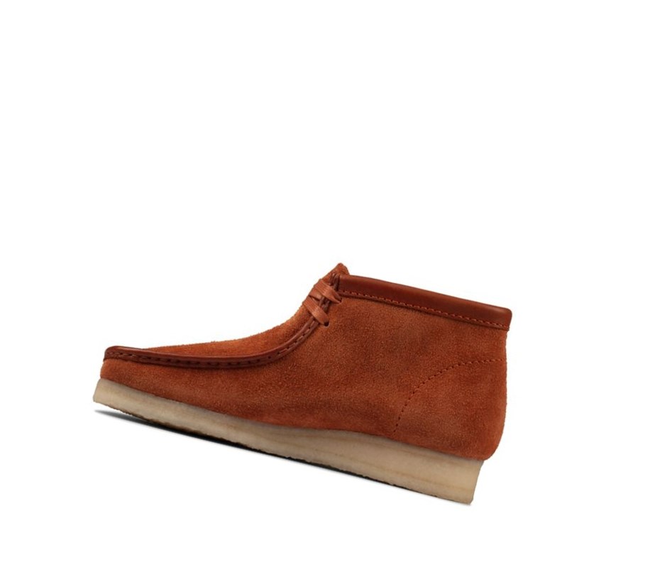 Homme Wallabee Clarks Originale Hairy Daim Marron - france GYF-72904233