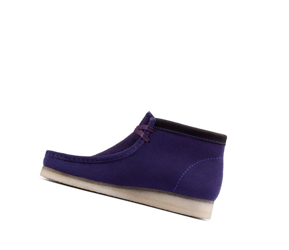 Homme Wallabee Clarks Originale Cuir Violette - france UTC-62048820