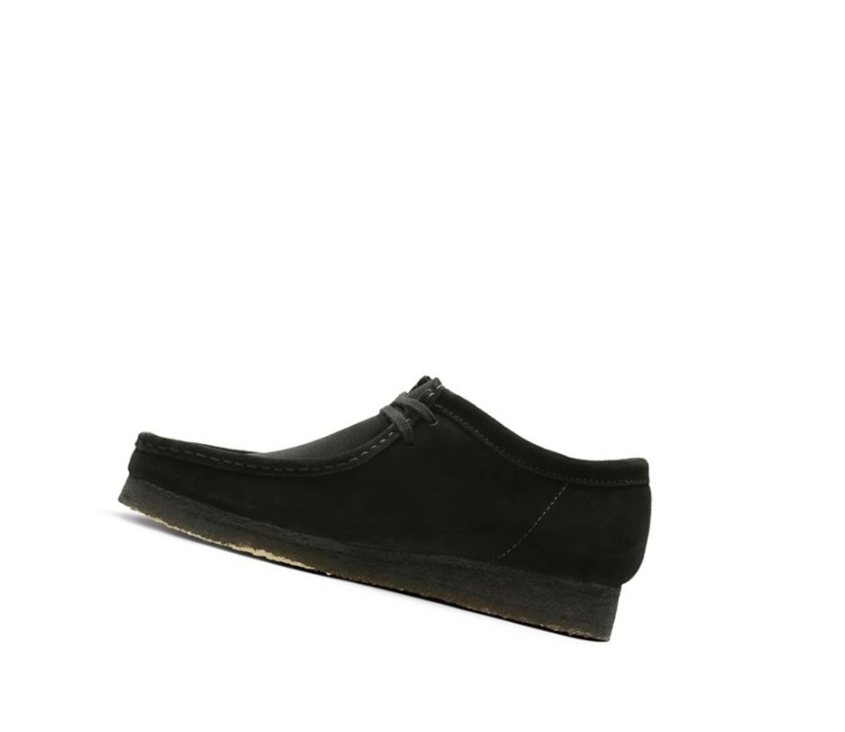 Homme Wallabee Clarks Originale Daim Noir - france IYK-12031348