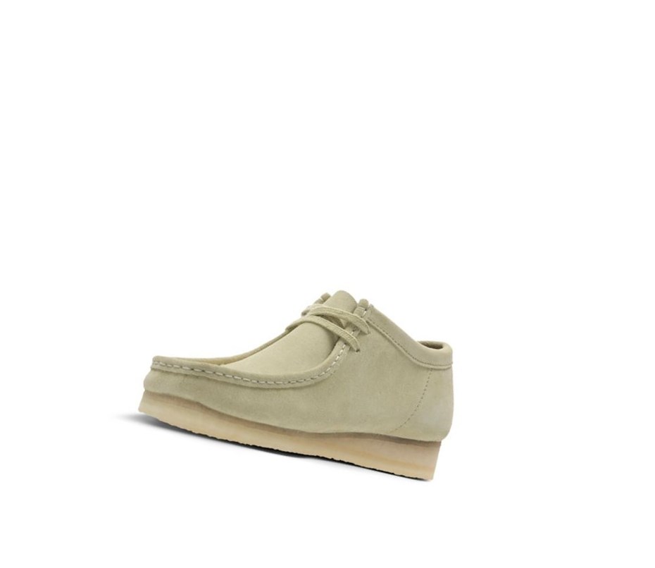 Homme Wallabee Clarks Originale Daim Vert Clair - france YIN-58736459