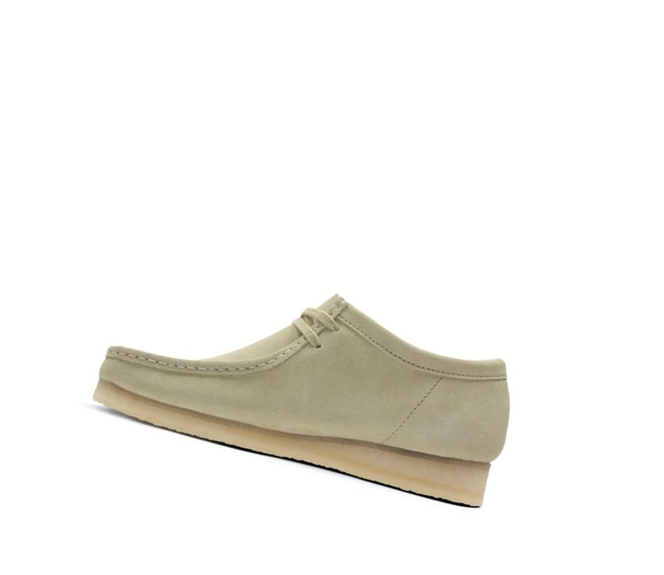 Homme Wallabee Clarks Originale Daim Vert Clair - france YIN-58736459