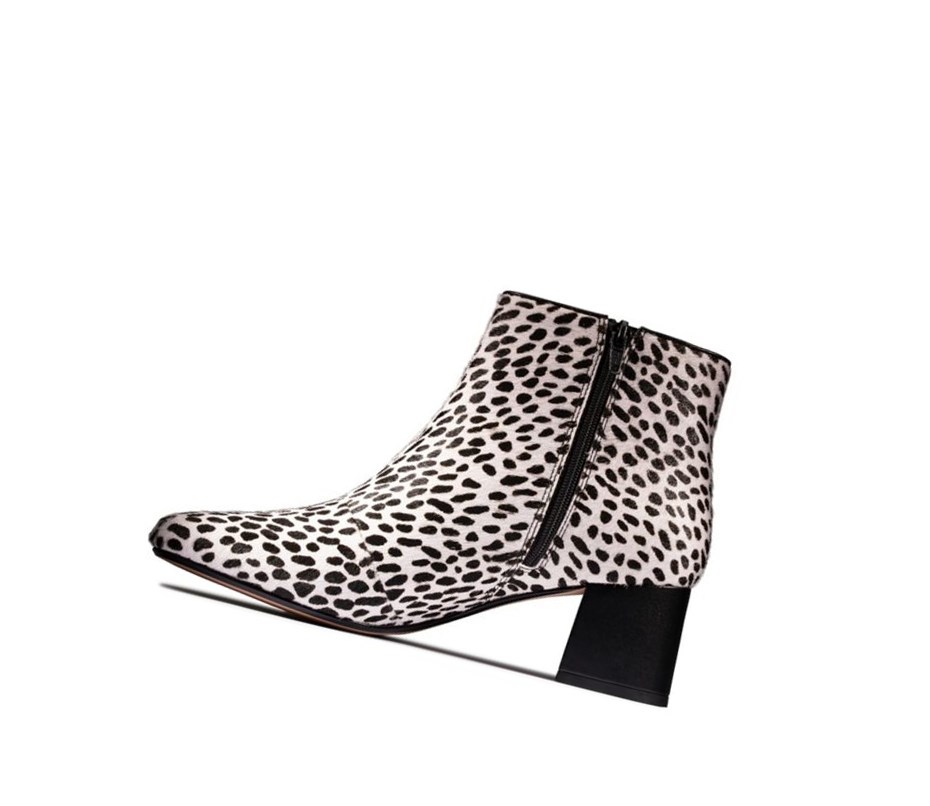 Femme Bottines Clarks Sheer Flora 2 Print Cuir Leopard - france FFS-77563089