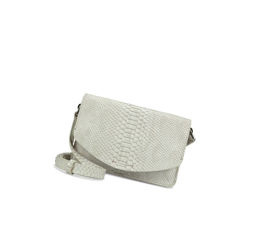 Femme Sacs Crossbody Clarks Marva Wave Cuir Blanche Serpent - france XMD-31513024