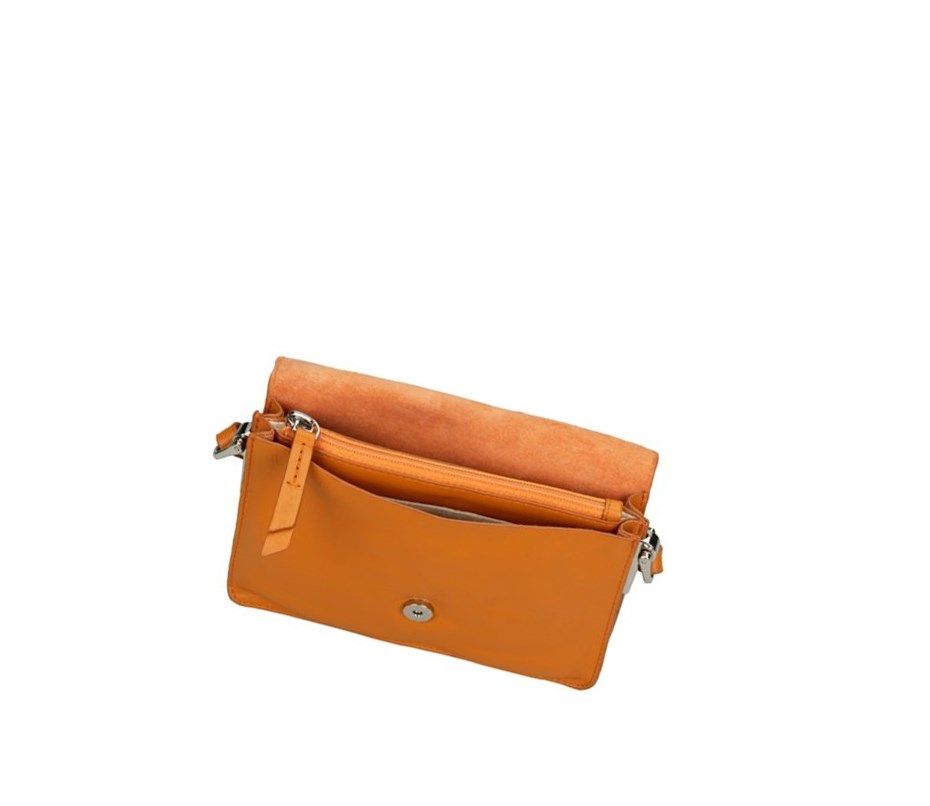 Femme Sacs Crossbody Clarks Marva Wave Cuir Orange - france UDQ-35547098