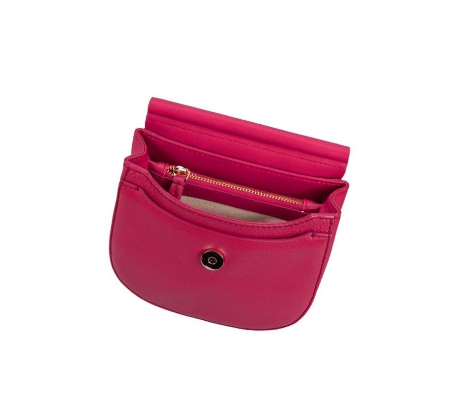 Femme Sacs Crossbody Clarks Maple May Cuir Fushia - france WBM-25047793