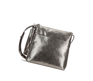 Femme Sacs Crossbody Clarks Topsham Shine Cuir Argent - france IYW-31611390